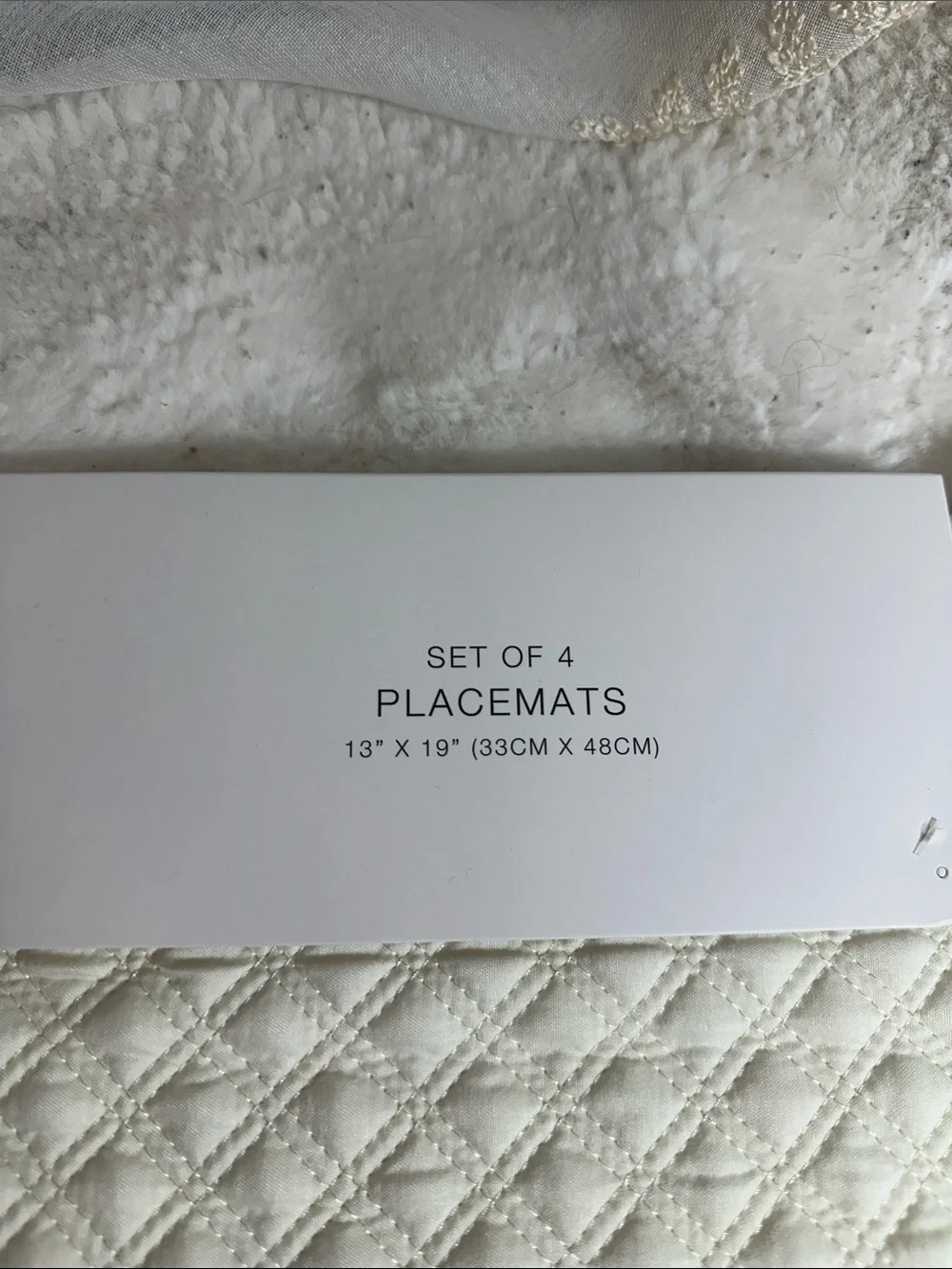 Sigrid Olsen Home set of 4 cloth shell 🐚 placemats